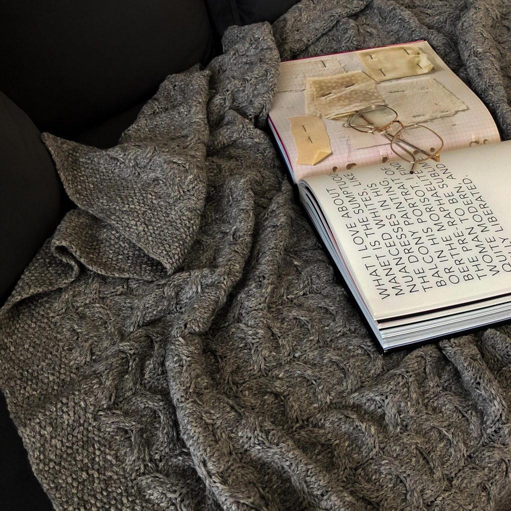Koc z naturalnej wełny baby alpaca oraz bawełny PIMA