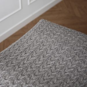 Stylowy koc z wełny alpaki i bawełny